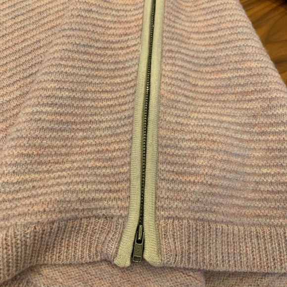 J. Crew 100% Wool Zip Sweater Size S Lilac - Picture 8 of 10